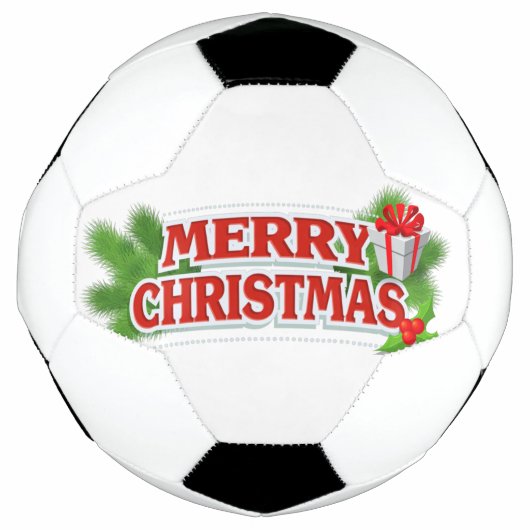 Vrolijk kerstVoetbal Voetbal (Voorkant)