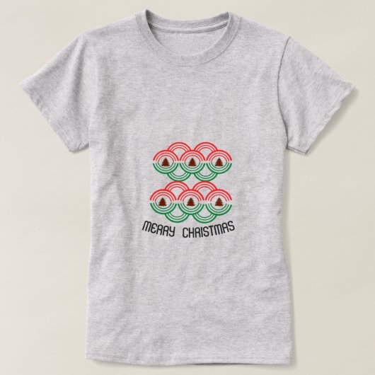 Vrolijk kerstvrouwtje T-Shirt (Design voorkant)