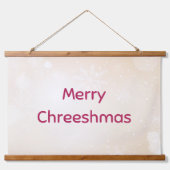 Vrolijk kerstwandtapijt hangend wandkleed (Voorkant)