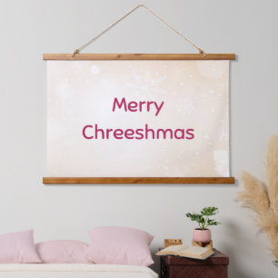 Vrolijk kerstwandtapijt hangend wandkleed