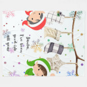 Vrolijk kerstwarme deken (Voorkant (Horizontaal))