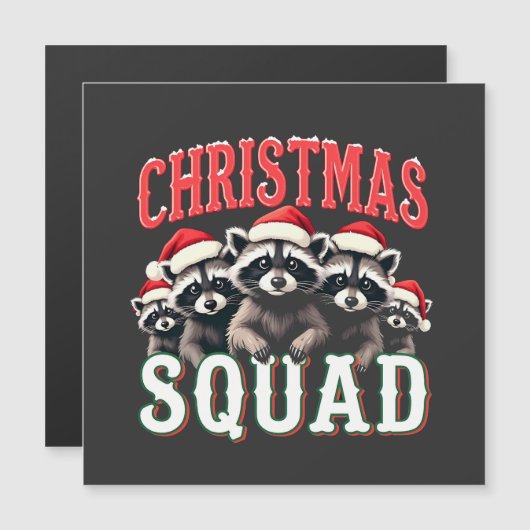 Vrolijk Kerstwasbeer Santa Hat Lovers (Voorkant / Achterkant)