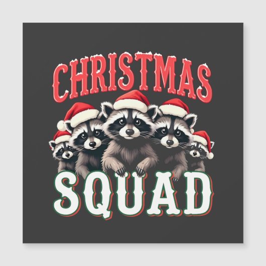 Vrolijk Kerstwasbeer Santa Hat Lovers (Voorkant)