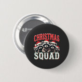 Vrolijk Kerstwasbeer Santa Hat Lovers Ronde Button 5,7 Cm (Voorkant /achterkant)