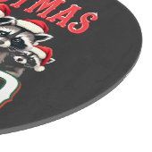 Vrolijk Kerstwasbeer Santa Hat Lovers Snijplank (Hoek)