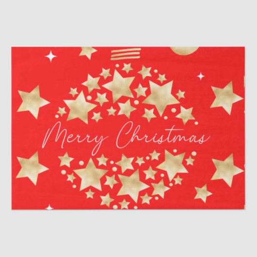 Vrolijk kerstweefsel papier fancy papier (Voorkant)