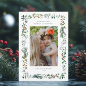 Vrolijk Kerstwens Foto Feestdagenkaart