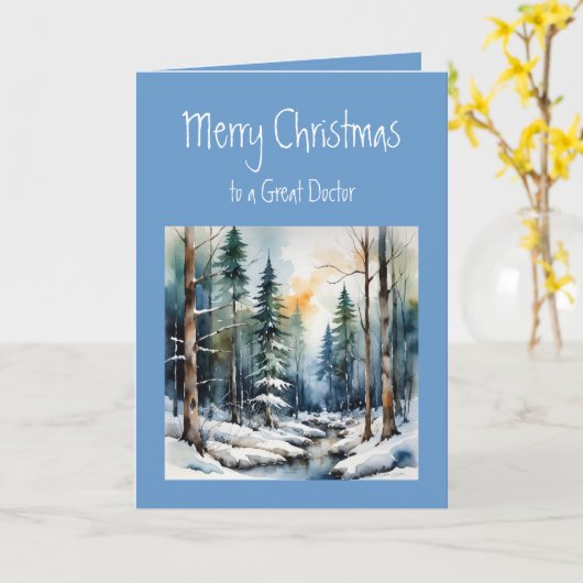 Vrolijk kerstwensen geweldige dokter kaart (Gele Bloem)