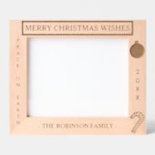 Vrolijk Kerstwensen Naam 10 x 8 Foto Gegraveerde Lijstjes (Voorkant)