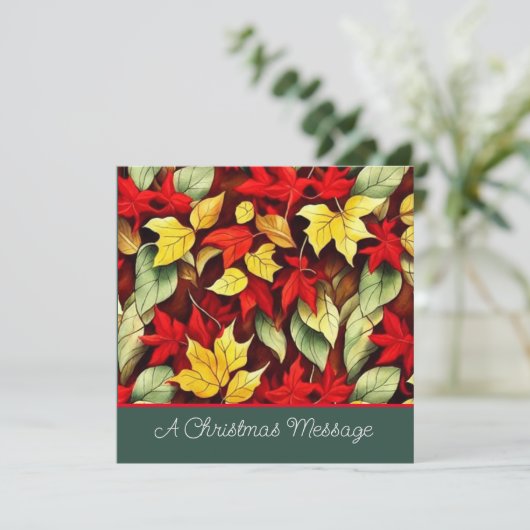 Vrolijk kerstWenskaart (Staand voorkant)