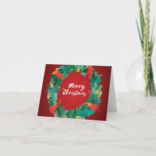 Vrolijk kerstWenskaart Bedankkaart