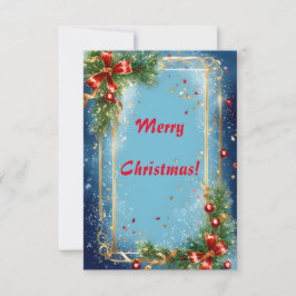 Vrolijk kerstWenskaart Bedankkaart