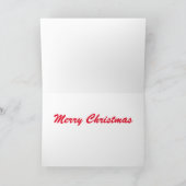 Vrolijk kerstwenskaart feestdagen kaart (Binnen)