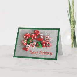Vrolijk kerstwenskaart feestdagen kaart