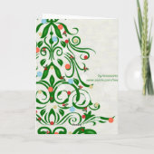 Vrolijk kerstWenskaart Feestdagen Kaart (Achterkant)