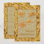 Vrolijk kerstwenskaart feestdagenkaart (Voorkant / Achterkant)