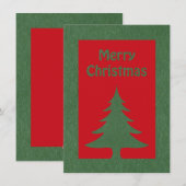 Vrolijk kerstwenskaart feestdagenkaart (Voorkant / Achterkant)