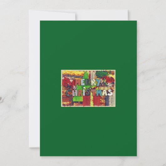 Vrolijk kerstWenskaart Feestdagenkaart (Voorkant)