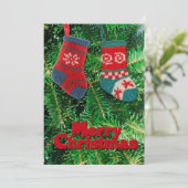 vrolijk kerstwenskaart feestdagenkaart (Staand voorkant)