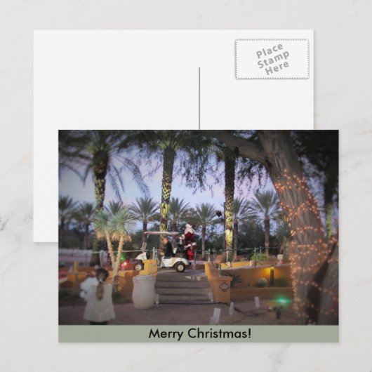 Vrolijk kerstWenskaart Feestdagenkaart (Voorkant / Achterkant)