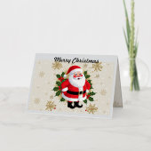 Vrolijk kerstWenskaart Folie Wenskaart (Voorkant)