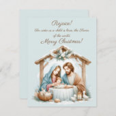 Vrolijk kerstWenskaart Kaart (Voorkant / Achterkant)