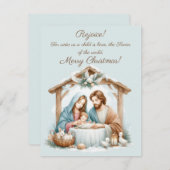 Vrolijk kerstWenskaart Kaart (Voorkant / Achterkant)