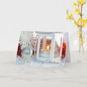 Vrolijk kerstwenskaart kaart (Gele Bloem)