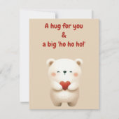 Vrolijk kerstWenskaart Kaart (Voorkant)