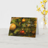 Vrolijk kerstWenskaart Kaart (Gele Bloem)