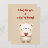 Vrolijk kerstWenskaart Kaart (Voorkant / Achterkant)