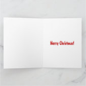 Vrolijk kerstWenskaart Kaart (Binnen)