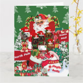 Vrolijk kerstWenskaart Kaart (Gele Bloem)