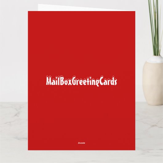 Vrolijk kerstWenskaart Kaart (Achterkant)