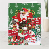 Vrolijk kerstWenskaart Kaart (Voorkant)