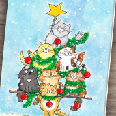 Vrolijk kerstwenskaart van Nicole Janes Kaart