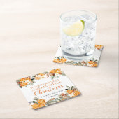 Vrolijk kerstwinter vakantie gedroogde sinaasappel kartonnen onderzetters (Insitu)