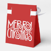 Vrolijk kerstwit bedankdoosjes (Achterkant)