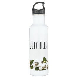 Vrolijk kerstwit Bells Modern Design Waterfles