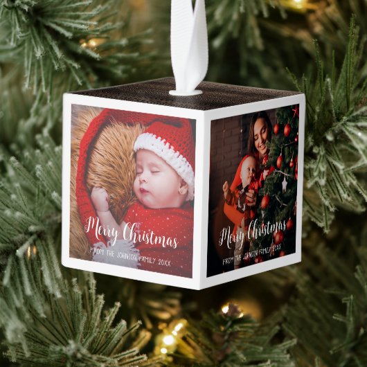 Vrolijk kerstwit lijst, handgeschreven modern decoratie (Boom)