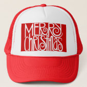 Vrolijk kerstwit Pet (Voorkant)