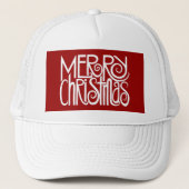 Vrolijk kerstwit Pet (Voorkant)