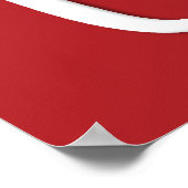 Vrolijk kerstwit Poster (Hoek)