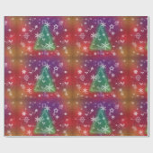 Vrolijk kerstwrapppapier cadeaupapier (Vlak)