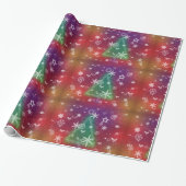 Vrolijk kerstwrapppapier cadeaupapier (Uitgerold)