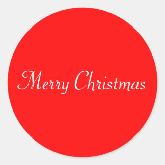 Vrolijk kerstzegel ronde sticker