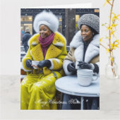 Vrolijk kerstzusje! kaart (Gele Bloem)