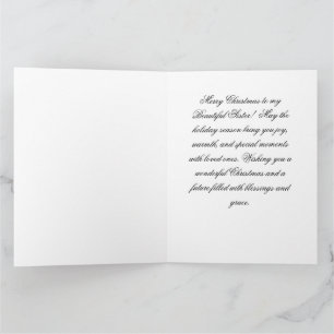 Vrolijk kerstzusje! kaart