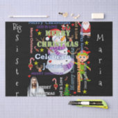 Vrolijk kerstzuster Tissue Paper Jesus Santa Tissuepapier (Craft)