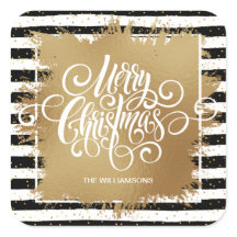 Vrolijk kerstzwart-witte strepen